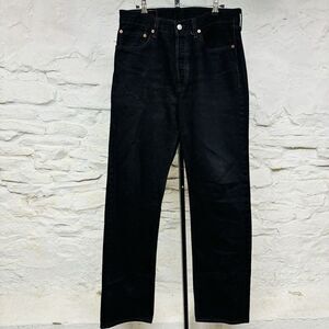 Vintage 90s y2k Levi's 501 Black Dark Wash Denim Jeans Size 33x36 (Actual 32x36)